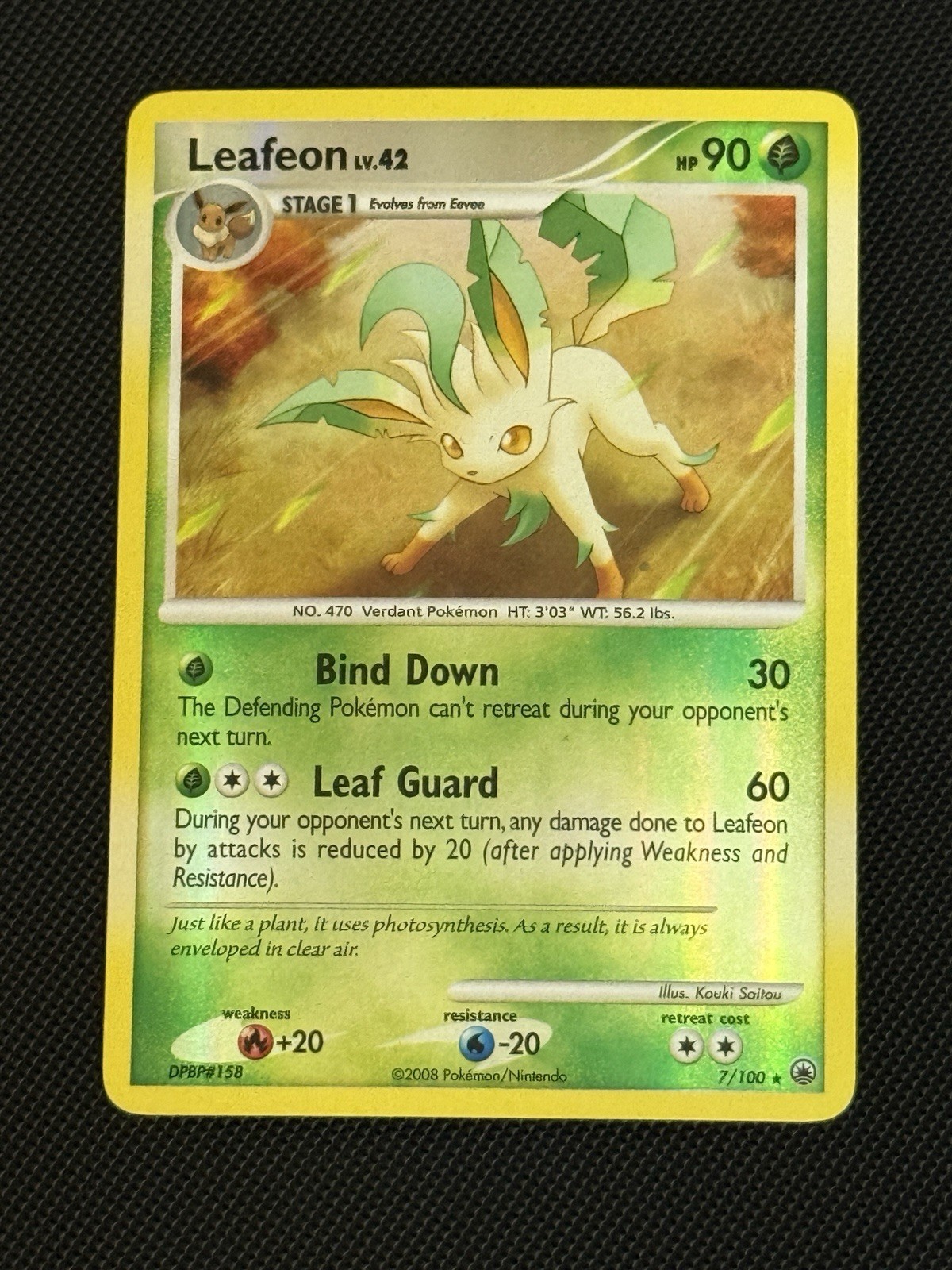 Leafeon - Reverse Holo - 7/100 Majestic Dawn - Pokémon TCG - 2008