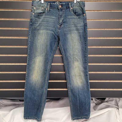 #ad Gasoline Blue Jeans Mens Size 34x32 Straight Flex Denim $16.16