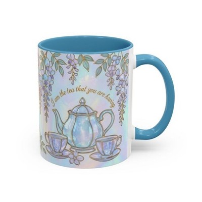 2D PRINTED I Am The Tea You Will Be Having Faux 3D Effect Mug, Bookish Tea Lover