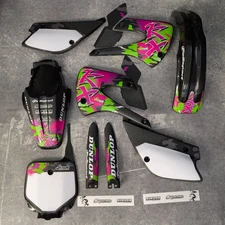 Plastics + Graphics Kawasaki KX85 KX100 2001-2013 applied