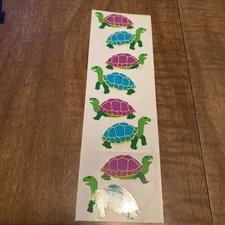 PURPLE/BLUE TURTLE Stickers(4pc) Mrs.Grossman's•Tortoise￼•Walking Slow •Crawling