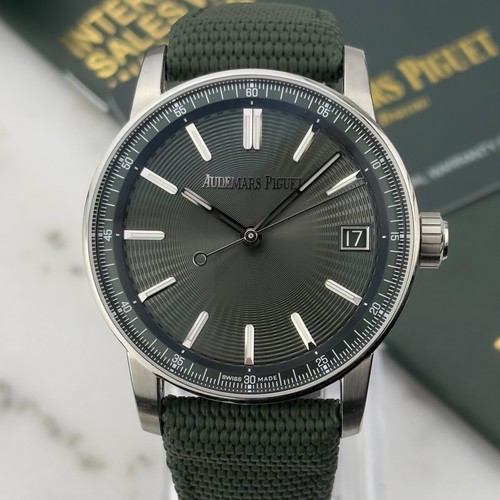 Audemars Piguet Code 11.59 Green Men's Watch 15210ST.OO.A056KB.01 Box Papers
