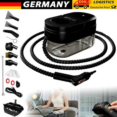 Handdampfreiniger 2500W 1600ml 3 Bar 100°C mit 9 Zubehörteilen für Haushalt