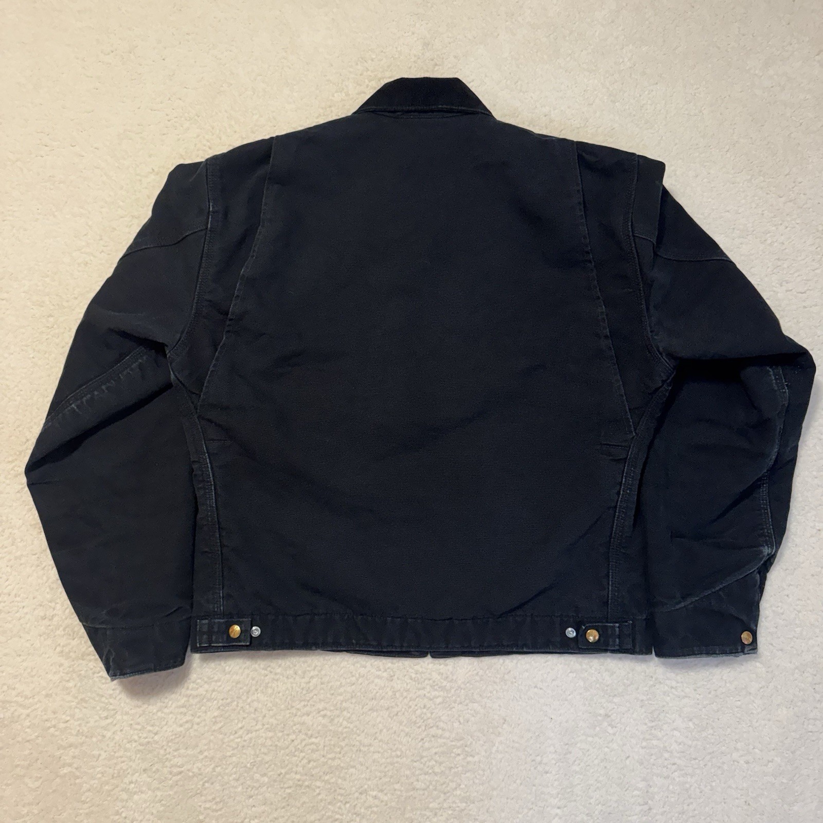 Y2k Carhartt J001-BLK Blanket Lined Detroit Size Large Tall thumbnail 5