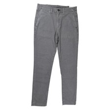 New American Eagle Slim Lived-In Khakis Mens 29x32 Gray Flex Stretch Chino Pants