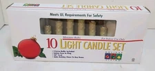 Vintage Christmas 10 Light Candle Set Candolier Retro Traditional NEW