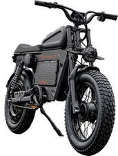 6000W Dual Motor E-Dirt Bike 60V 43AH E-Motorcycle 20*4.5" Fat tire 45MPH 124Mi