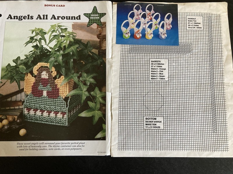 2 Plastic Canvas Patterns-Christmas & Easter