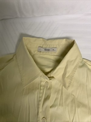 PRADA Women s Shirt Size Size 44 Light Yellow Made In Italy
