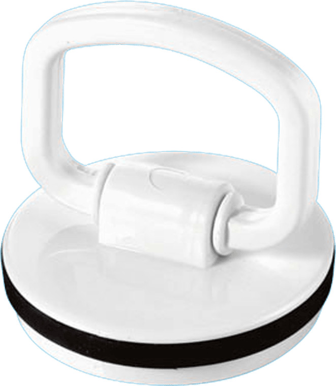 McAlpine WP2H 1.75"" White Plastic Plug with Rubber Seal and Handle, White