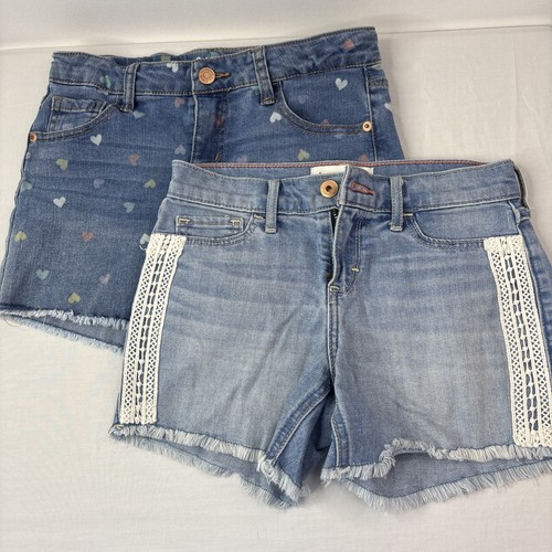 Abercrombie Kids Girls Jeans Shorts & Cat &Jack Girls Jean Shorts Bundle L 11/12
