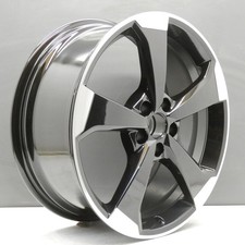 AUDI A3 S3 ROTOR 19" ALLOY WHEEL RIM BLACK DIAMOND CUT 8J 8V0601025CG GENUINE X1