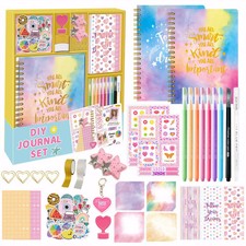 DIY Journal Kit Girls Stationery Set Scrapbook Diary Supplies Birthday Gift