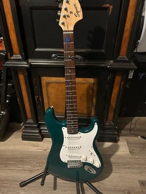 British Racing green Fender squier stratocaster allinty 2000s model