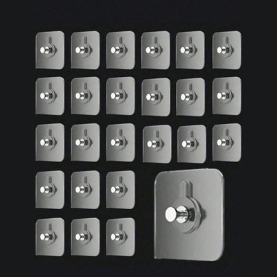 1-30pcs Transparent Self Adhesive Wall Hooks Photo Frame Hanger Strong No Drill