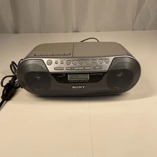 Sony CFD-S05 CD/Cassette Boombox Radio – CD-R/RW Playback  Tested Works