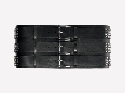 100% LEATHER STUDDED CUMMERBUND BELT LUDOVIC DE SAINT SERNIN X ZARA
Size 32 Zara x Ludovic De Saint Sernin Studded Leather Belt Black  main image 2