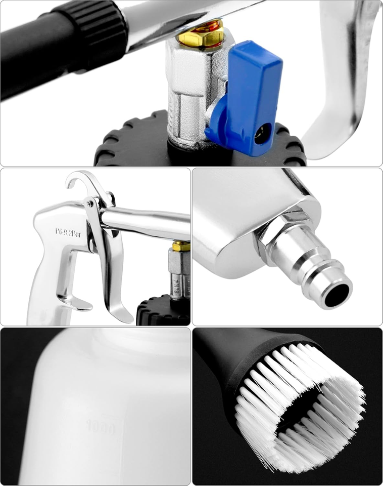 Portautensili per lavaggio auto, supporto per bottiglie spray da parete, porta attrezzi da giardino, organizer per attrezzi da garage, organizer per strumenti di pulizia auto, per garage, posto di