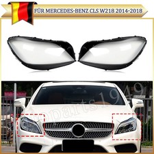 Paar Scheinwerferglas Abdeckung Streuscheibe Für Benz CLS Klasse W218 C218 14-18