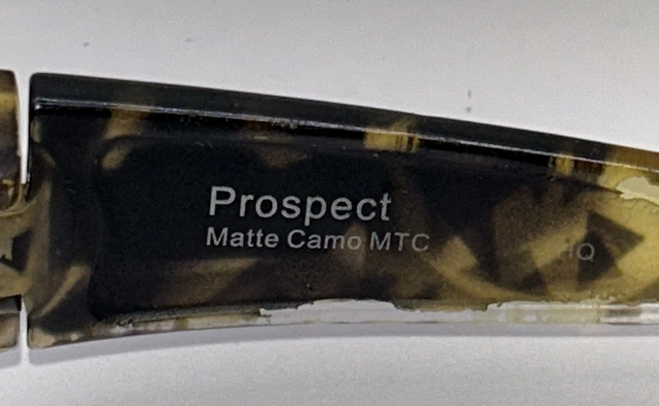 Auténticas gafas de sol Smith Optics Prospect mate camufladas con lentes polarizadas azul hielo. Foto 4 de 4