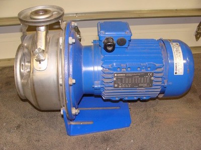 LOWARA CENTRIFUGAL PUMP ESHE 25-200/300/P26PSSX W/ 3 PH MOTOR PLM90B14S2/330-E3