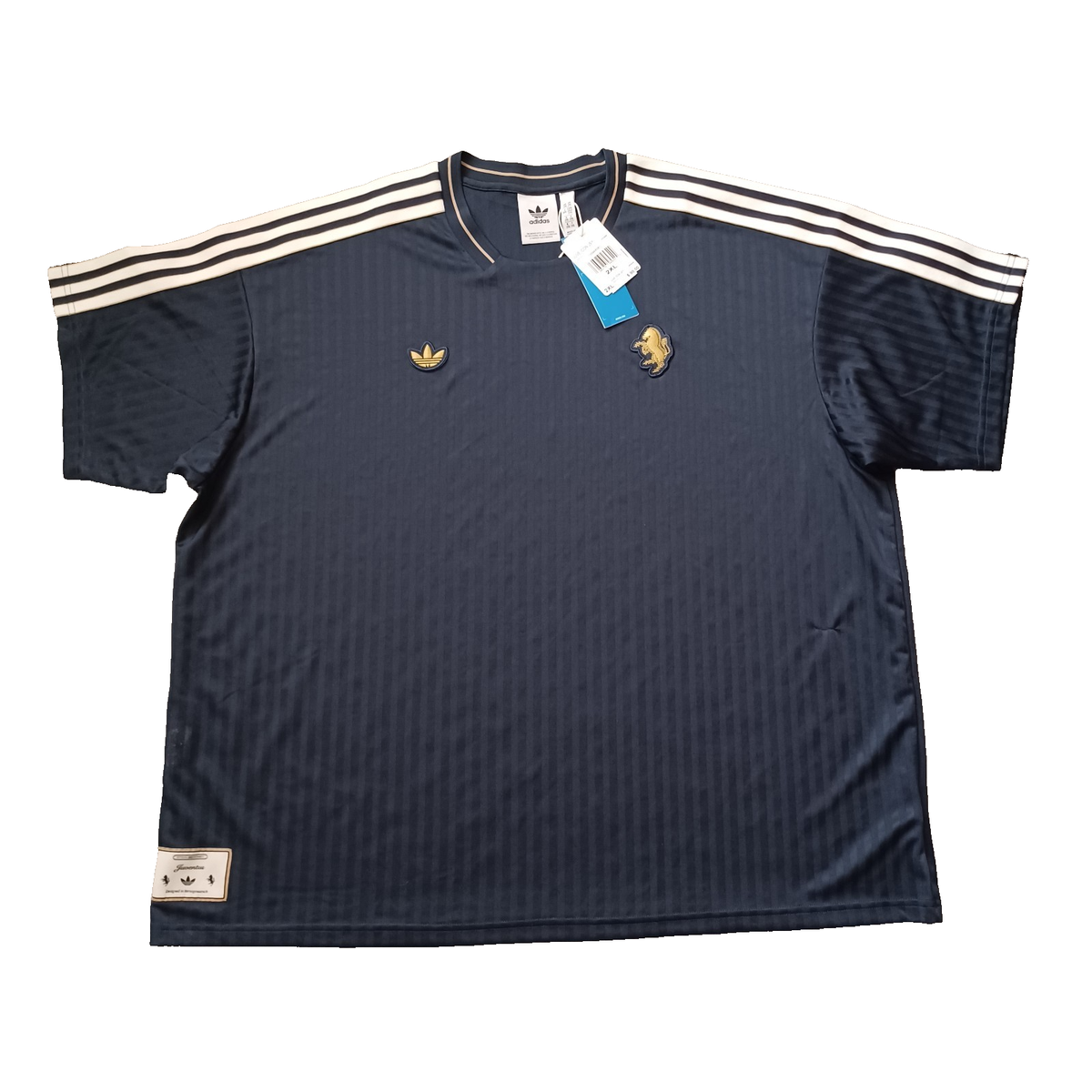 Adidas Juventus Terrace Icon Soccer Jersey Mens XXL Blue Legend