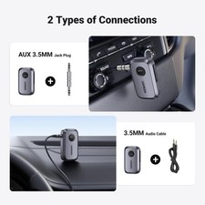 Bluetooth Audio Receiver Car Adapter Wireless Car 3.5mm Jack Mic Handsfree