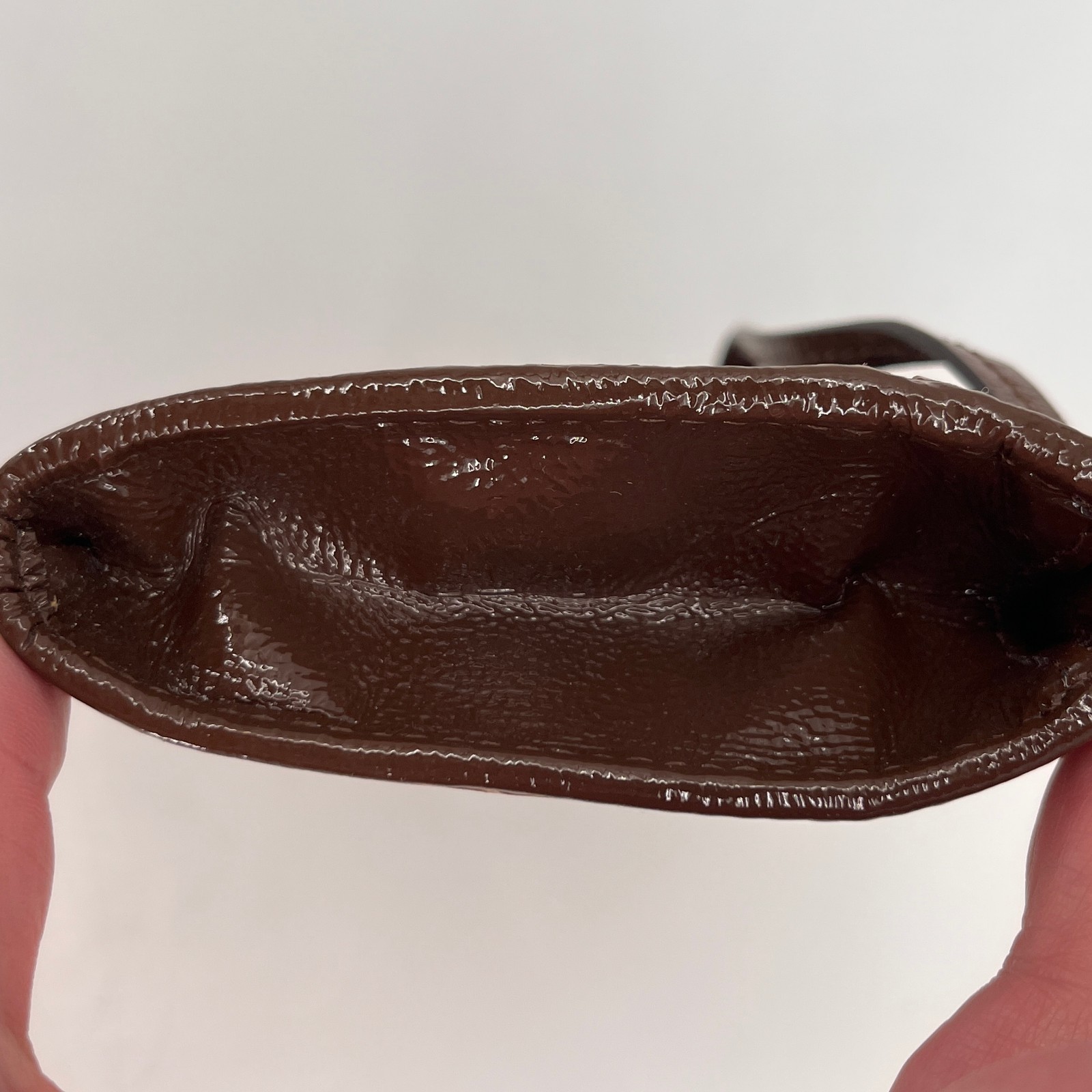 Coach Madison Wristlet Brown Python Print Fabric … - image 5