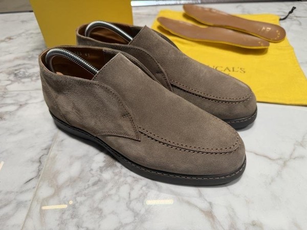 Men Doucal's Boots Beige Suede 41