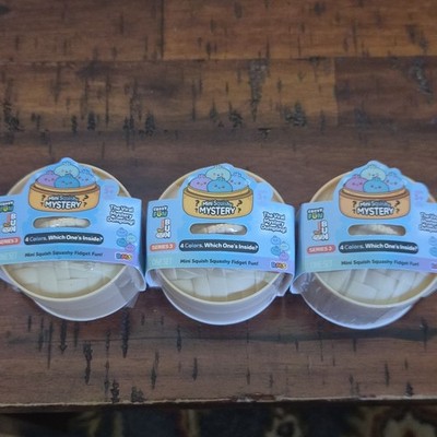 Crazy Fun Dumplings Series 3 Blind Pack Mini Squishy Mystery Capsule, 3 Pack