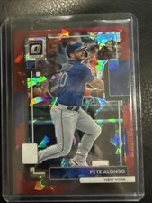 2021 Panini Donruss Optic - Pete Alonso #198 Red Cracked Ice  /7