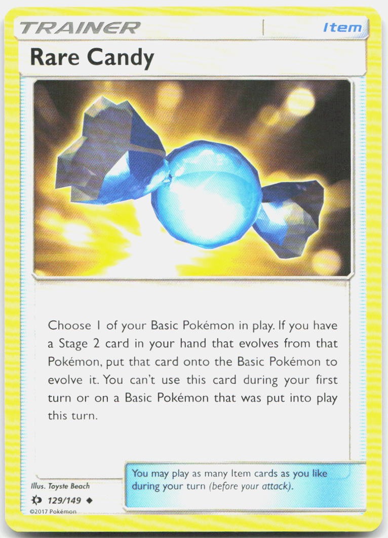 Rare Candy 129/149 Uncommon SM Base Set Pokemon LP