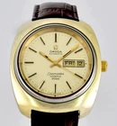 Vintage Omega Seamaster Cosmic 2000 Day Date Gold /  Steel Mens Wristwatch  1022