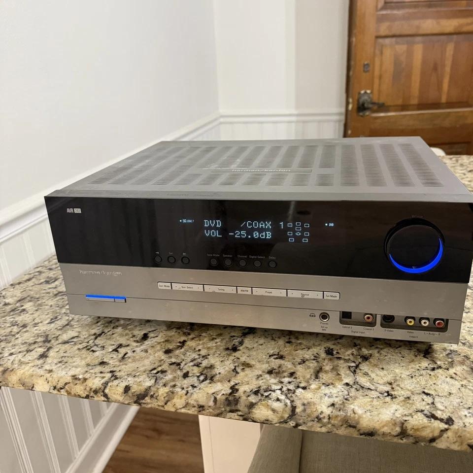 Harman Kardon AVR 247 7.1 Channel Surround Sound 50W Home Theater Receiver WORKS - Image 2 of 4