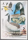 Mayfairstamps US FDC 1987 Canada Goose Nakano Perfin Maximum Card first Day Cove