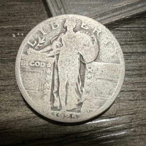 Standing Liberty Quarter 1925 25C Silver Circulated US Coin