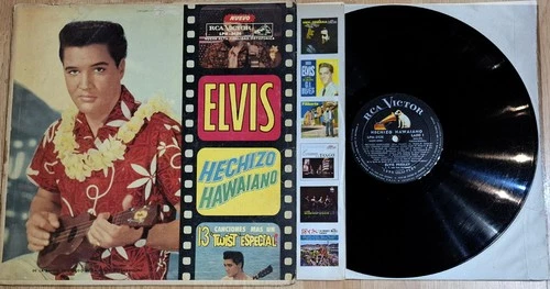 Elvis MADE IN ARGENTINA FOR URUGUAY Hechizo Hawaiano 1962 RARE LP Blue Hawaii