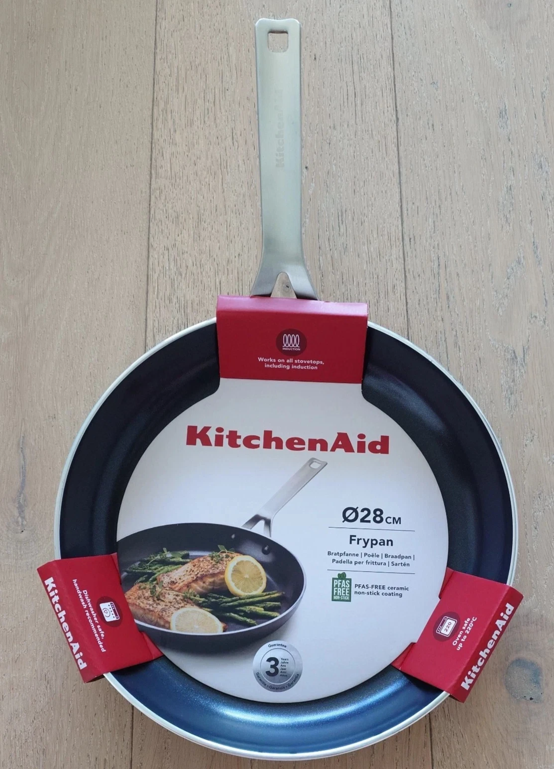 NEW KitchenAid NON-STICK ALUMINUM STAINLESS STEEL Fry Pan 28cm