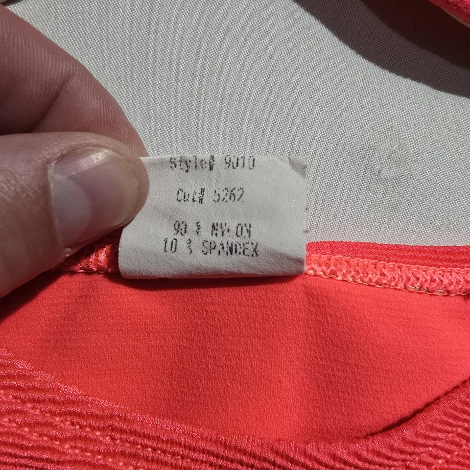 Conjunto de Bikini Baja Azul Vintage Años 90 80 Cintura Alta A Juego Talla 14 Rosa Caliente Foto 4 de 4