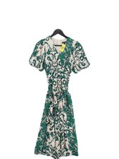 Whistles Women's Jumpsuit UK 6 Cream Silk with Polyester Wide-Leg Jumpsuit