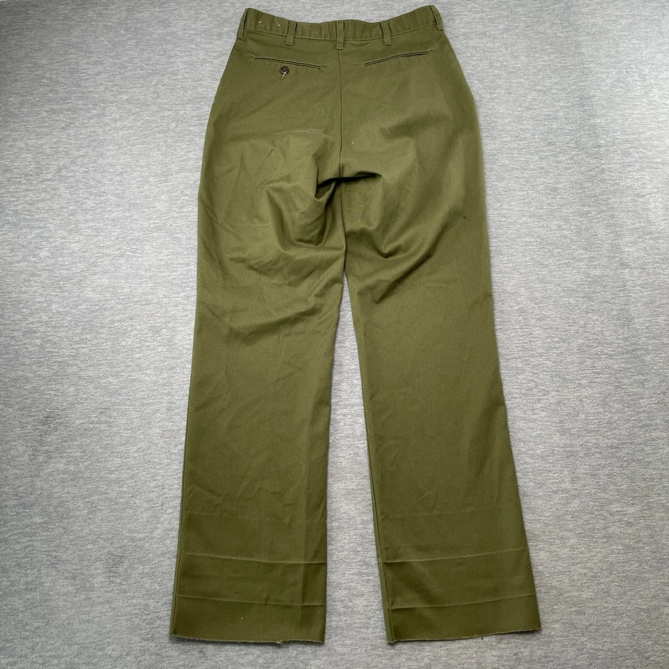 Boy Scouts of America Pants Men 32x32 Green Union Made USA Khaki Outdoor Foto 2 de 4