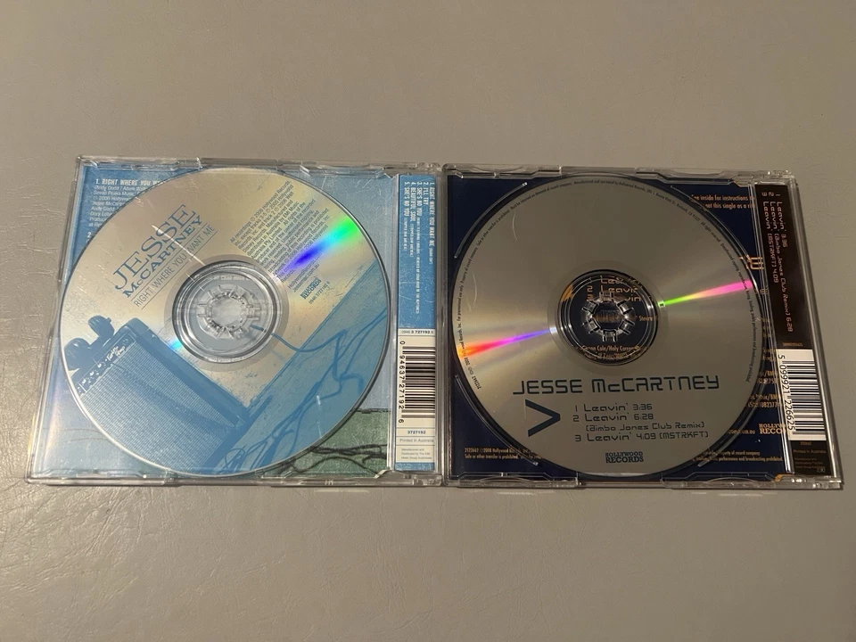 Jesse McCartney Leavin’ + Right You Want Me CD Singles 2008 Australian Editions - Image 2 of 4