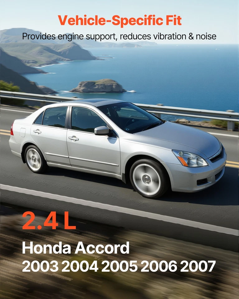 VEVOR Engine Motor Transmission Mount Set 6 for 2003 2007 Honda Accord 2.4L L4 - Изображение 4 из 4