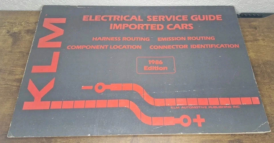 Guía de servicio eléctrico KLM 1986 autos importados RX7 Mazda Honda CRX Nissan Acura Foto 2 de 4