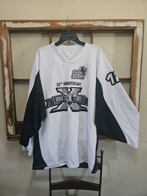 San Antonio Rampage 10th Anniversary Ice Hockey Jersey White Long Sleeve