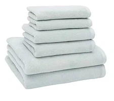 Linum Home Ediree Towel Set  Aqua 6 Pieces Bath/hand/washcloths