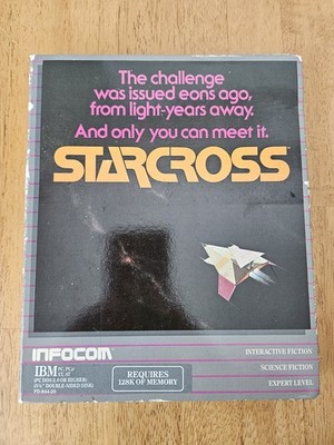 StarCross Infocom Game IBM Disk Box Map Manual