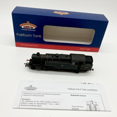 Bachmann 32-881 Fairburn 42105 BR gefüttert schwarz frühes Emblem verwittert DCC sehr guter Zustand | Condition: Used