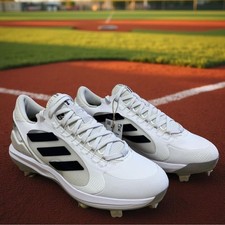 Adidas PureHustle Elite 2 Women  s Softball Cleats Size 9.5 NWT White Lightweight