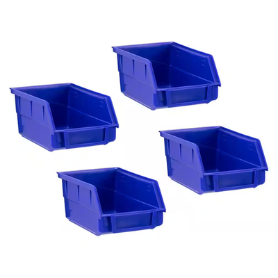 #ad #ad Steel Slatwall Blue Parts Bins 4 Pack $61.55